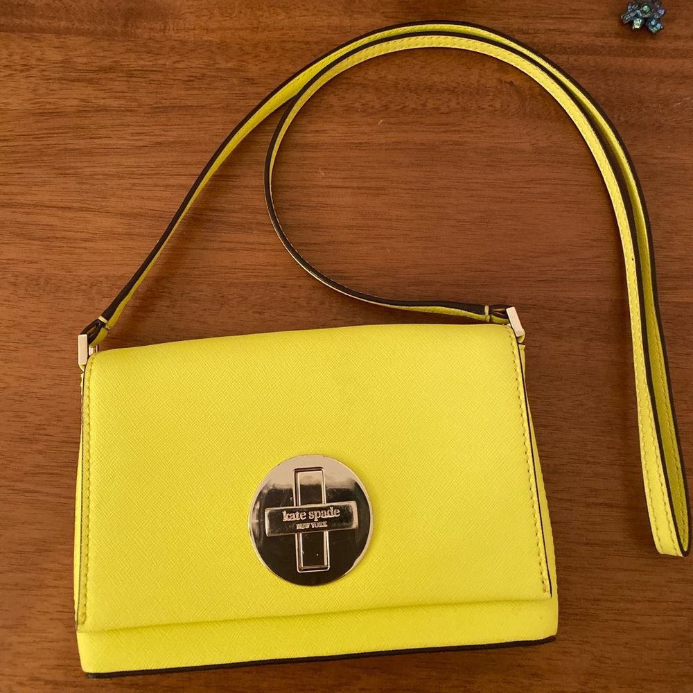Highlighter yellow Kate Spade Crossbody Bag